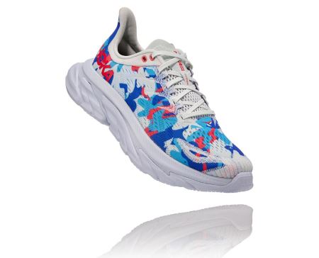 Hoka One One Clifton Edge Geometric Dama - Adidasi Training Albastri / Albastri Flori | RO-0Uccpmr